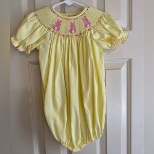 Easter rabbit Classic Whimsey bubble and Rare Editions pants set. 2T/24m